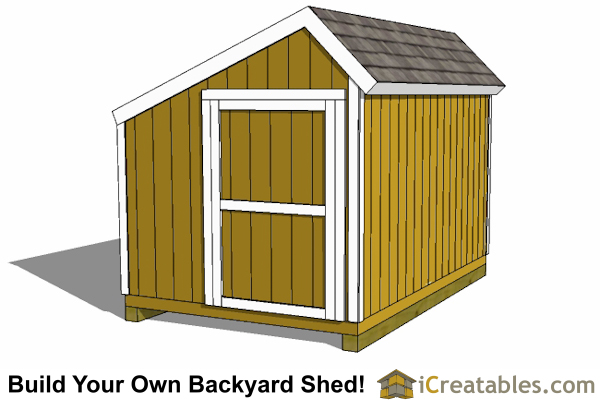 10x10 saltbox shed right